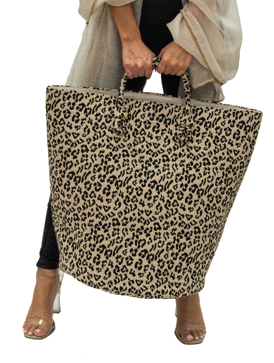 Cheetah Round Bucket Bag