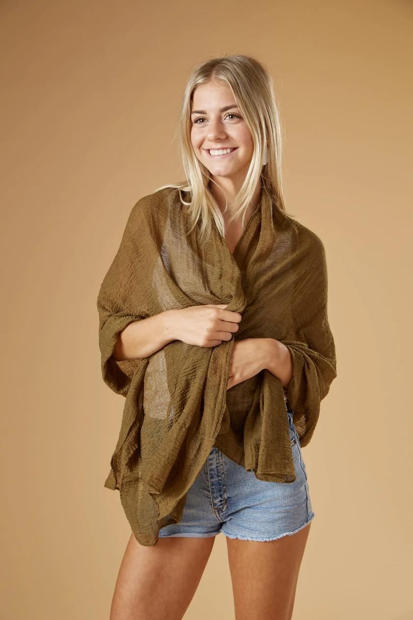 Army Green Insect Shield Scarf