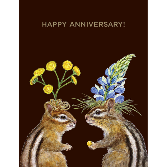 Anniversary Chipmunks Card